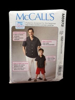 McCall’s M6972 Home Sewing Pattern - SM-XL Adult  - New/Uncut